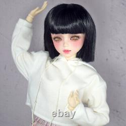 BJD Toy 22 inch Fashion Doll and Doll's Clothes Dress Shoes Black Wigs Full Set