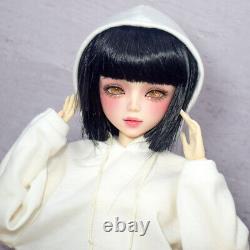 BJD Toy 22 inch Fashion Doll and Doll's Clothes Dress Shoes Black Wigs Full Set