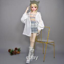 BJD Toy Blue/Brown Eyes 56cm Girl Doll with Full Set Removable Fashion Clothes