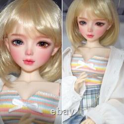 BJD Toy Blue/Brown Eyes 56cm Girl Doll with Full Set Removable Fashion Clothes