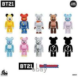 BT21 Bear Brick 10 Pieces Full Set BearBrick BERBRICK Medicom Toy Japan Import