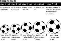 Billiard Snook Soccer Ball Football Full Set Snooker Street Game Sport Toy Sz2