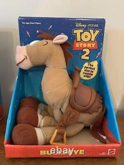 Bnip Toy Story 2 Full Set Plush Toys Woody, Buzz, Jessie & Bullseye