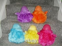 Boohbah Soft Toy Beanies 2003 Full Set 5 Boohbahs Blue Yellow Pink Orange Purple