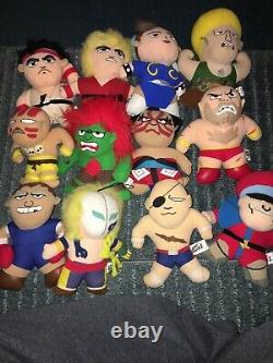 Capcom STREET FIGHTER II Plush Toy Full Set 12 1991 ufo catcher Japan SNES Ryu