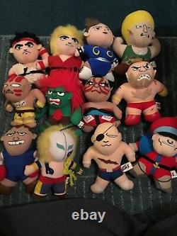 Capcom STREET FIGHTER II Plush Toy Full Set 12 1991 ufo catcher Japan SNES Ryu