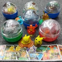 Capsule Toy Pokemon full color stadium Bandai 6 Types Set Pocket Monster Pikachu