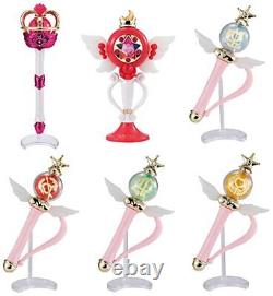 (Capsule toy) Sailor Moon Sailor Moon stick & rod 4 all 6 sets (Full comp)