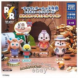 Chip & Dale Rescue Rangers Fluffy Figure Capsule Toy 4 Types Full Comp Set Gacha
