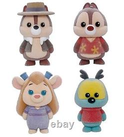 Chip & Dale Rescue Rangers Fluffy Figure Capsule Toy 4 Types Full Comp Set Gacha