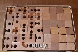 Cuboro Wood Toy Set 54 Swiss Made Genuine Wood Toy Marble Run Jigsaw Puzzle Full