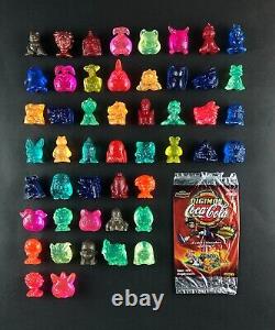 DIGIMON COCA COLA Premium Toy Monochromatic Full Set 49/49 + Empty Bag PERU 2000