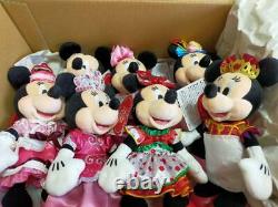 Disney 6 Type 7 Complete Full Set Plush Badge Totally Minnie Mouse stuffed toy