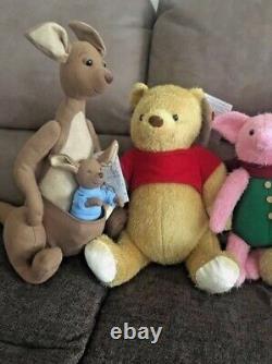 Disney Christopher Robin Winnie The Pooh Plushes Limited 5 Soft Toys Full Set