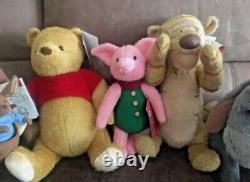 Disney Christopher Robin Winnie The Pooh Plushes Limited 5 Soft Toys Full Set