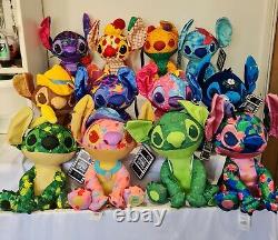 Disney Stitch Crashes Full Set Bundle Collection Soft Toy 12/12 New With Tags