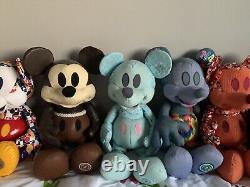 Disney Store Mickey Mouse Memories Collection Limited Edition Plush Full Set