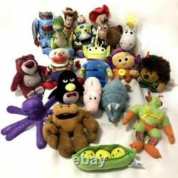 Disney Store Toy Story 3 Mini Stuffed Plush Full Set Lot 19 Wheezy Trixie RARE