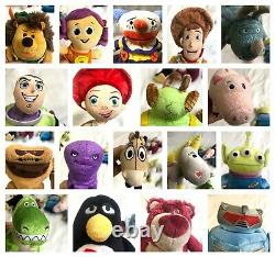 Disney Store Toy Story 3 Mini Stuffed Plush Full Set Lot 19 Wheezy Trixie RARE