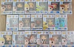 Disney Toy Story 4 Full Set (17 pops) funko pop bundle protectors included, Mint