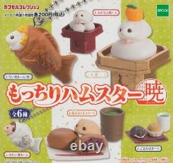 Epoch Mottiri Hamster Akatsuki Capsule Collection Figure 6 Full Set Gachapon Toy