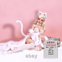 FULL SET 1/3 BJD Doll Catwoman Female Resin Eyes Hair Clothes Face Up Girls Toys