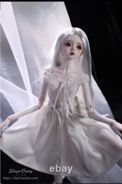 FULL SET 1/4 BJD Doll SD Resin Ballet Dancing Girl Eyes+Wig+Dress+Shoes Toy Gift