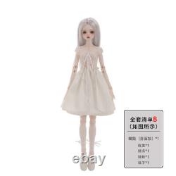 FULL SET 1/4 BJD Doll SD Resin Ballet Dancing Girl Eyes+Wig+Dress+Shoes Toy Gift