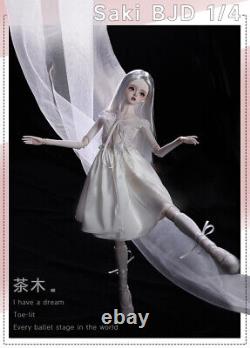 FULL SET 1/4 BJD Doll SD Resin Ballet Dancing Girl Eyes+Wig+Dress+Shoes Toy Gift