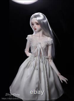 FULL SET 1/4 BJD Doll SD Resin Ballet Dancing Girl Eyes+Wig+Dress+Shoes Toy Gift