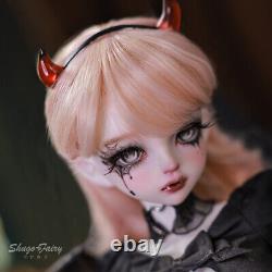 FULL SET 1/4 BJD Doll Sexy Female Girl Resin Eyes Faceup Clothes Shoes Wings Toy