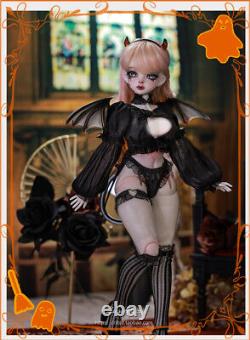 FULL SET 1/4 BJD Doll Sexy Female Girl Resin Eyes Faceup Clothes Shoes Wings Toy