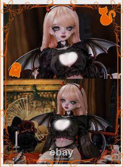 FULL SET 1/4 BJD Doll Sexy Female Girl Resin Eyes Faceup Clothes Shoes Wings Toy