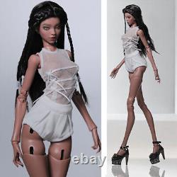 FULL SET 1/4 BJD Doll Supermodel Girl Resin Joints Body+Eyes+Face Makeup+Wig Toy