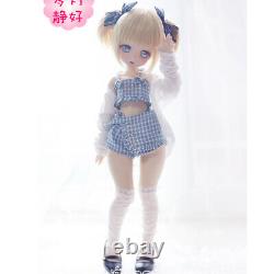 FULL SET 1/4 BJD SD Dolls Cute Girl Ball Joint Cartoon Eyes Face Makeup Toy Gift