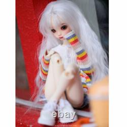 FULL SET 1/4 BJD SD Dolls Toys Girl Resin Ball Jointed Doll Free Eyes Makeup Wig