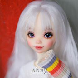 FULL SET 1/4 BJD SD Dolls Toys Girl Resin Ball Jointed Doll Free Eyes Makeup Wig