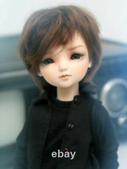 FULL SET 1/6 BJD Doll SD Neutral Boy Eyes + Face Makeup + Clothes + Wig Toy GIFT