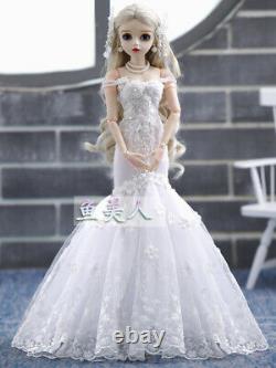 FULL SET 60cm 1/3 BJD Girl Doll + Changeable Eyes + Wigs + Dress +Shoes Xmas Toy