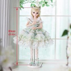 FULL SET 60cm BJD Dolls Reborn Girls Beauty Makeup For Kids Birthday Gifts Toys