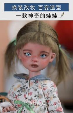 FULL SET BJD Doll 1/6 Resin Girl Face up Eyes Clothes Wig Ball Jointed Toys Gift