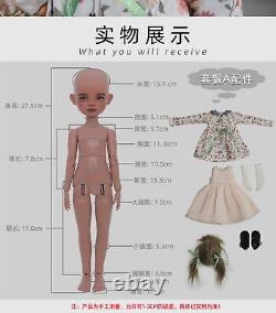 FULL SET BJD Doll 1/6 Resin Girl Face up Eyes Clothes Wig Ball Jointed Toys Gift