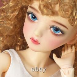 Fashion Girl Doll Toy Full Set with Clothes Shoe Wigs Handpainted Makeup 1/3 BJD