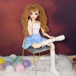 Fashion Girl Doll Toy Full Set with Clothes Shoe Wigs Handpainted Makeup 1/3 BJD