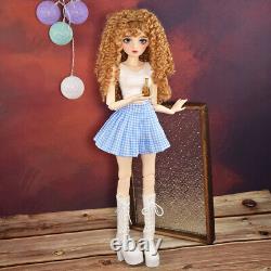 Fashion Girl Doll Toy Full Set with Clothes Shoe Wigs Handpainted Makeup 1/3 BJD