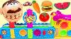 Feeding Mr Play Doh Head Toy Velcro Food Made From Magic Mega Fun Factory