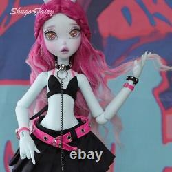Floppy Ears 1/4 BJD Doll Girl Bunny Toys Resin Ball Jointed Body Eyes Wig Makeup