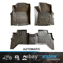 For Toyota Hilux Double Cab Automatic 2022 On Mud Block Floor 3d Mats Full Set