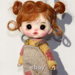 Full Set 1/12 BJD Doll 15cm Girl Doll Resin Head Moveable Hair Wig Clothes Toys