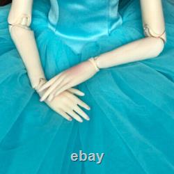 Full Set 1/3 BJD Doll 24in Girl Doll Moveable Joints Wedding Dress Eyes Wigs Toy